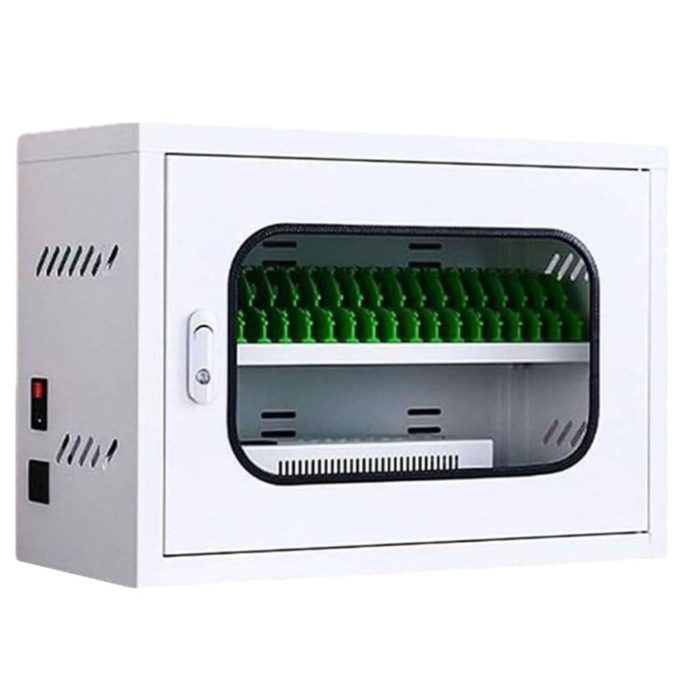 20 Slot Mobile Phone Charging Cabinet With Lockable Glass Door And Fast Multidevice Charging 9113335724839