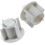 Roller Blind Clutch Kit 28mm with Bead Chain and White Roller Shade Bracket Set 4