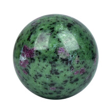 Ruby Zoisite Crystal Sphere 4050mm Polished for Meditation Healing Feng Shui Home Decor