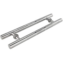 Stainless Steel Door Handle HeavyDuty Commercial Handleset for Glass Wooden Barn or Shower Doors 60x36cm