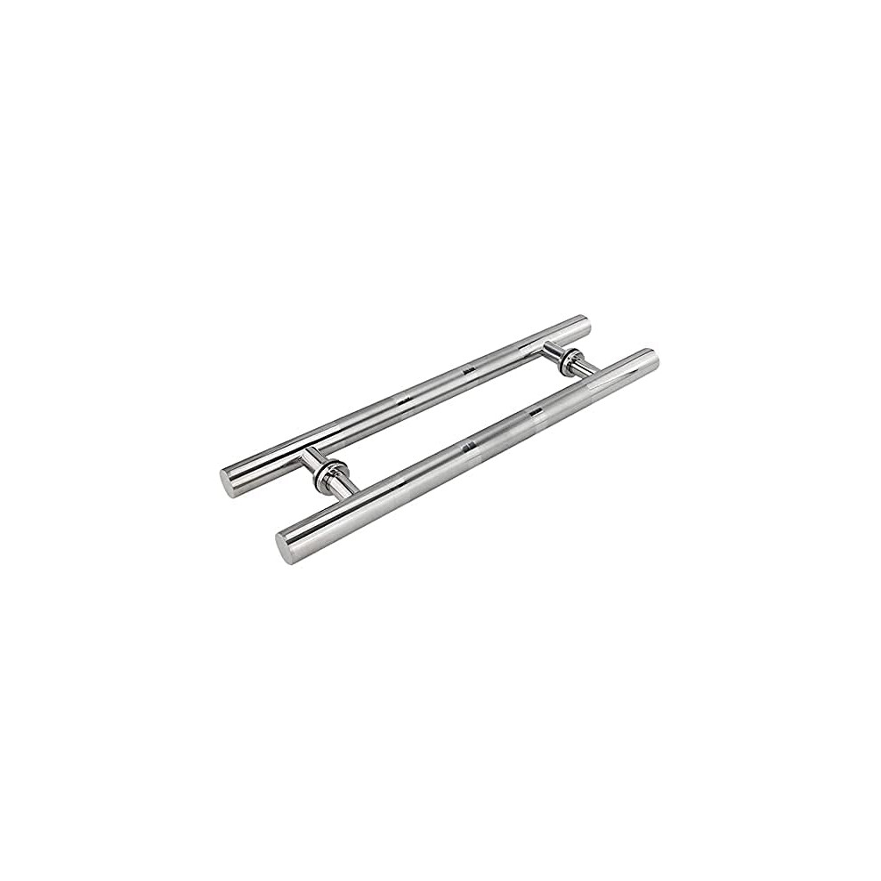 Stainless Steel Door Handle Heavyduty Commercial Handleset For Glass Wooden Barn Or Shower Doors 60X36cm 9044945413533