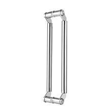 Barn Door Handle Set, Heavy Duty Stainless Steel Pull with Rose Gold Finish, Fits Glass and Wood Doors, 47 1/4 Inch