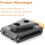 4 Pcs Tool Belt Clip Replacement for TOUCT Models, Heavy Duty Quick Attach Belt Connector 5