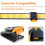 4 Pcs Tool Belt Clip Replacement for TOUCT Models, Heavy Duty Quick Attach Belt Connector 3