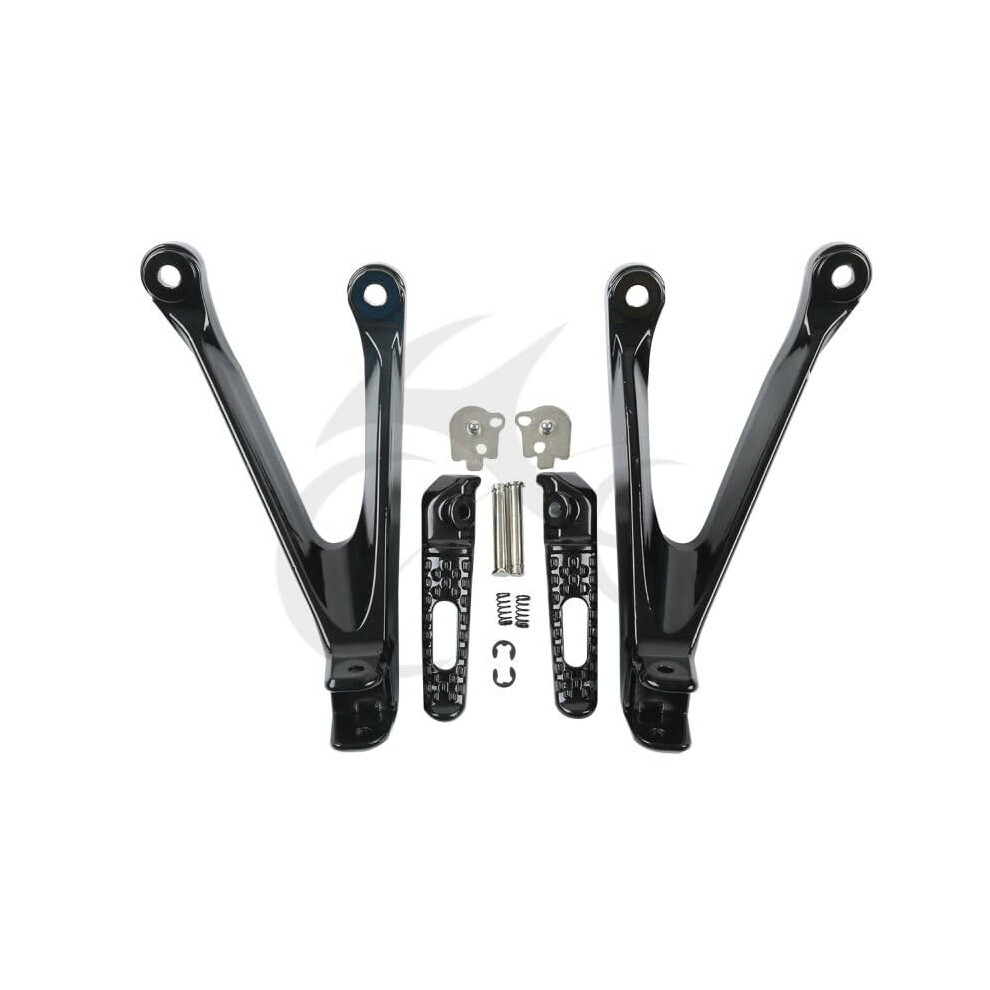 Rear Passenger Foot Pegs Aluminum Bracket 20082016 Oem Replacement For Honda Cbr1000rr Black 9053599171577