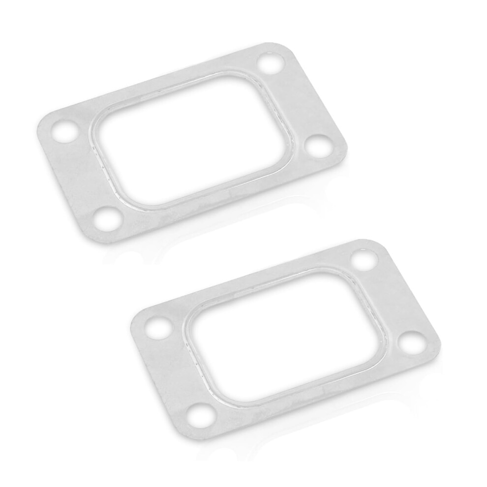 2 Pcs Stainless Steel T3 Turbo Flange Gasket 4Hole Temp Seal For T3 T34 T35 Gt35r 9455672844765