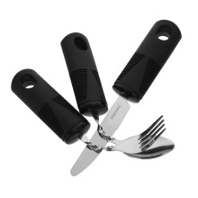 Adaptive Utensils Set with Adjustable Angle AntiShake Fork Spoon Knife for Seniors Dishwasher Safe
