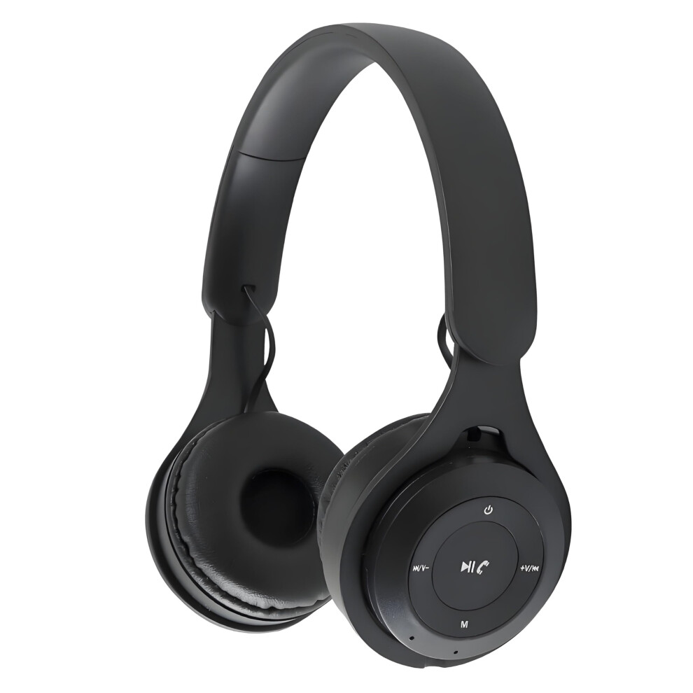 Bluetooth Headphones Over Ear With Mic, Hybrid Noise Cancelling, Hifi Stereo, Foldable Lightweight Black 9053599172079