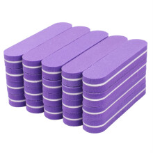 Nail Buffer Block and File 20pcs Mini 100/180 Grit Purple Sponge for Professional Manicure