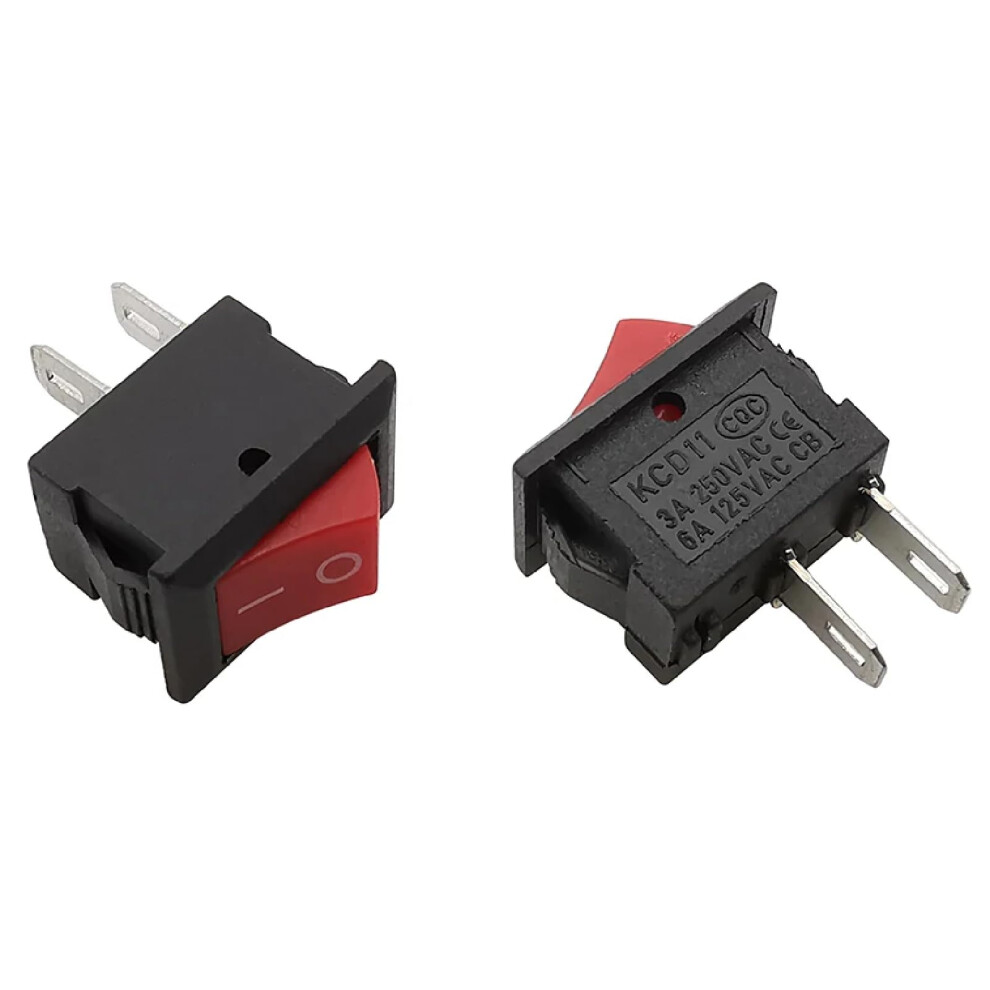 Kcd11 Mini Rocker Switch Spst 10X15mm Panel Mount 3Pin 3A 250V Ac On/Off Control 5Pack 9070919978777