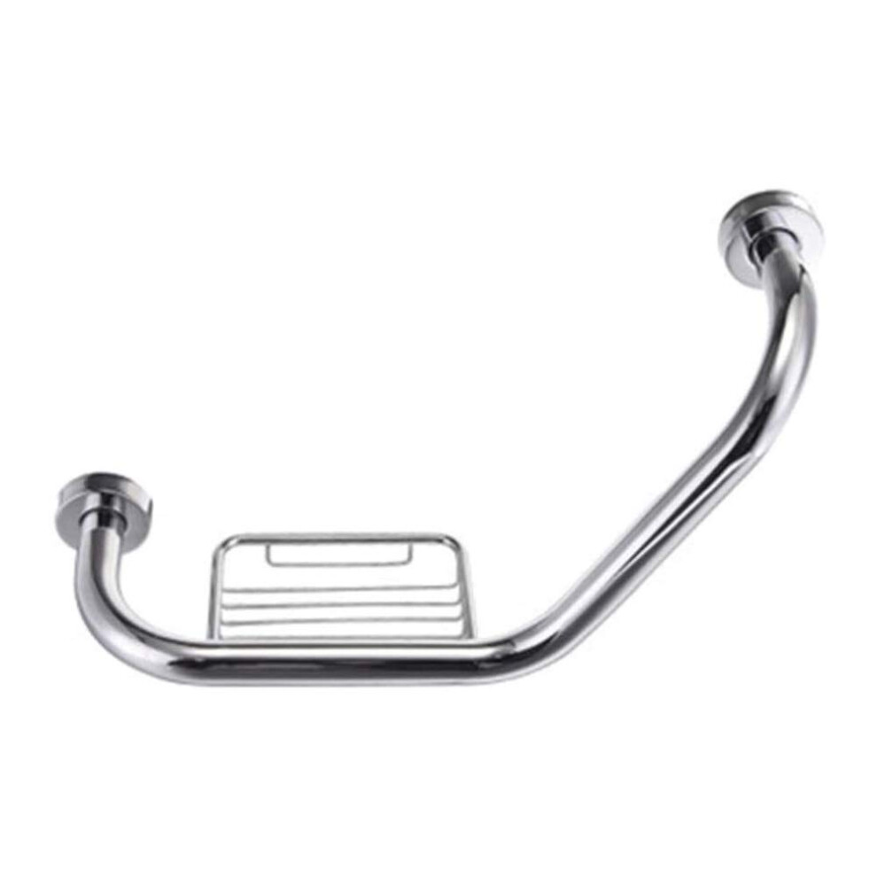 Grab Bars for Bathroom Stainless Steel Shower Safety Bar with Soap Dish for Elderly Angled Design