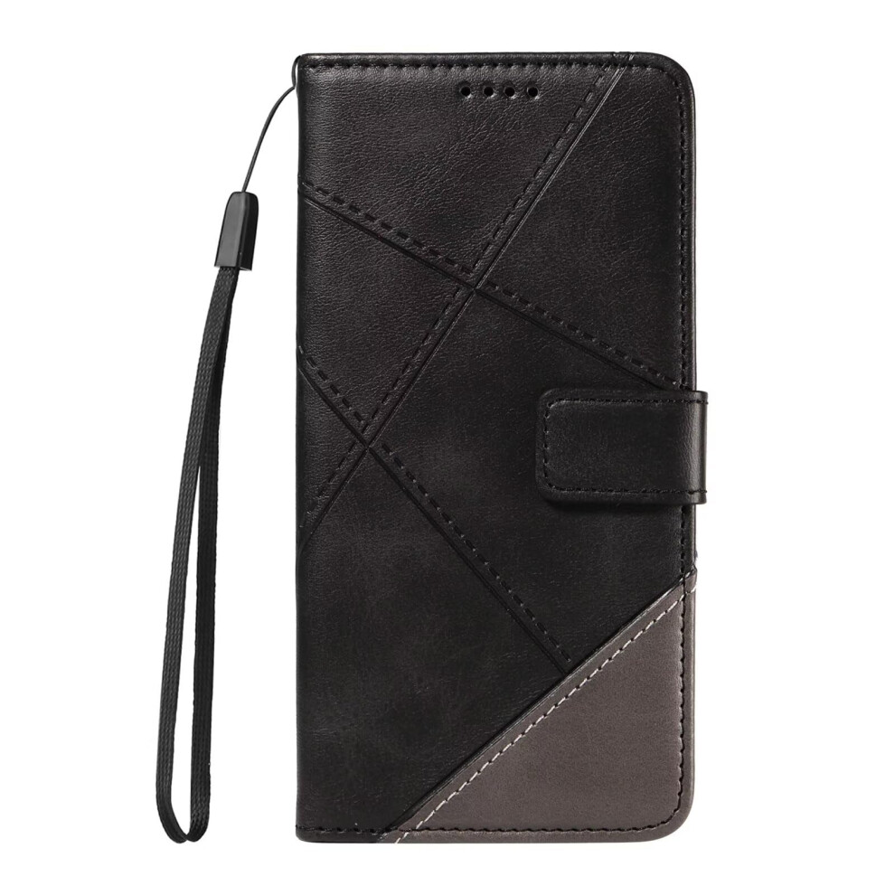 Leather Flip Wallet Case Magnetic Closure Card Holder Shockproof Kickstand For Samsung Galaxy A32 5G Black 9070919954061
