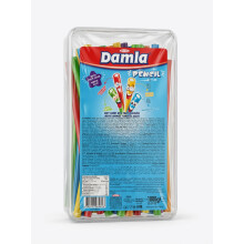 1kg Damla Rainbow Pencils Tub | Chewy Long Candy Sticks Bulk Novelty Treats for Kids