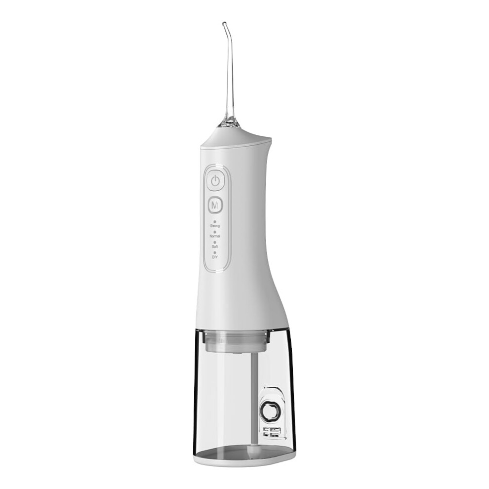 Water Flosser Rechargeable 300ML IPX7 Waterproof Cordless Oral Irrigator with 4 Modes for Travel and Braces