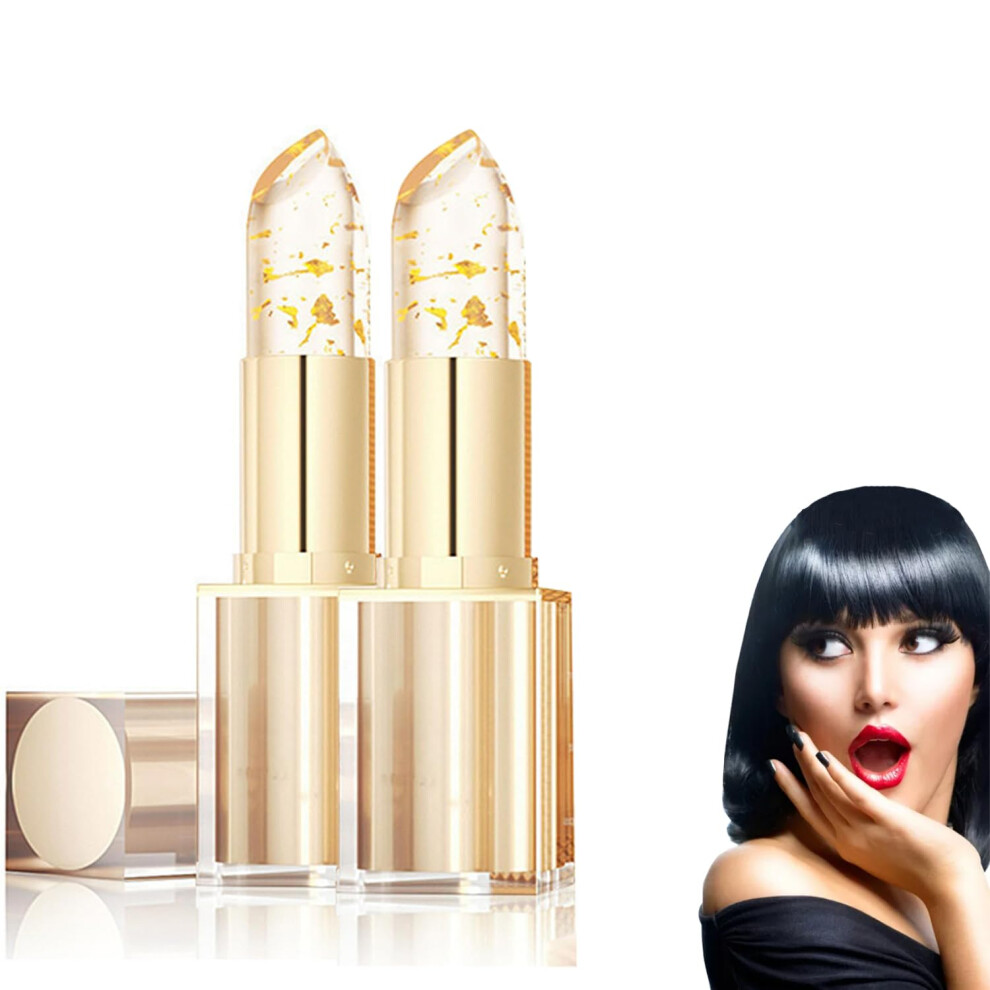 Color Changing Lipstick 2 Pcs with pHAdaptive Custom Color, 24H Transferproof Moisturizing Wear