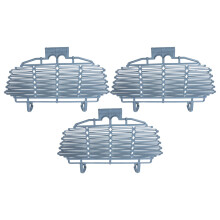 15Pièces Couvercles Panier Enfants Détachables Gris