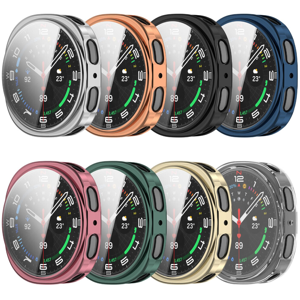 Screen Protector And Case For Samsung Galaxy Watch 8 40Mm 44Mm Full Coverage Antiscratch Tpu 8 Pack 9455672847889