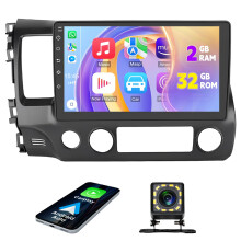Car Stereo with Android 13 for Honda Civic 20062011, 10' IPS Touchscreen, GPS, Wireless CarPlay