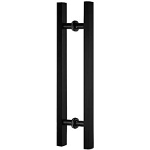 Commercial Door Handle Heavy Duty Stainless Steel Pull for Glass or Barn Doors Black 800x600mm