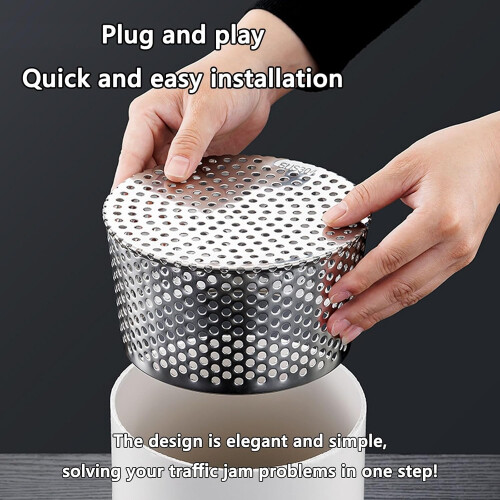 Stainless Steel Drain Cover Gutter Guard Filter 125mm AntiClog Weatherproof Rust Resistant 1
