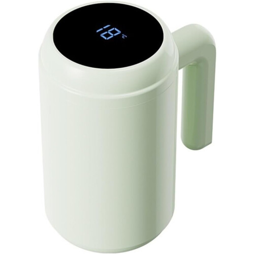 Electric Protein Shaker Cup with Temperature Display, TypeC Rechargeable Blender Bottle Mint Green 1