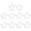 40Pcs Clear Plastic Balls Christmas Tree Ornaments Refillable Hanging 1