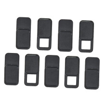 9pcs Webcam Cover Slider Oval Privacy Shutter for Laptop Tablet Phone Camera Privacy Protection Black