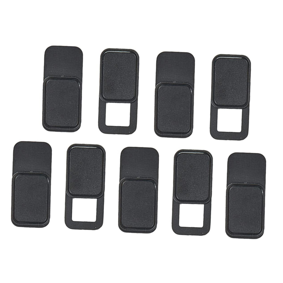 9Pcs Webcam Cover Slider Oval Privacy Shutter For Laptop Tablet Phone Camera Privacy Protection Black 9070919980336