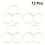 36Stk Bambusringe DIY Beige Langlebig Für Makramee 9