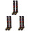 3Paires Bas Élastiques Clown -Cuisse Pour Déguisement Et Danse 2