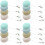 16Pièces Chiffons Essuie-Lunettes Écrans Texture Douce Colorée 5