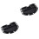 2Pièces Support Réglable Noir Pour Atelier Stockage Efficace 4
