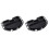 2Pièces Support Réglable Noir Pour Atelier Stockage Efficace 3