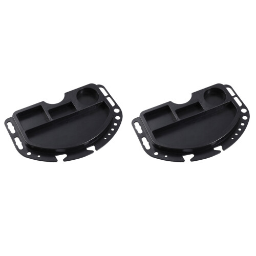 2Pièces Support Réglable Noir Pour Atelier Stockage Efficace 2