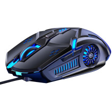 3Pcs White Luminescent Gaming Mouse Skin-Like 6D Keys USB