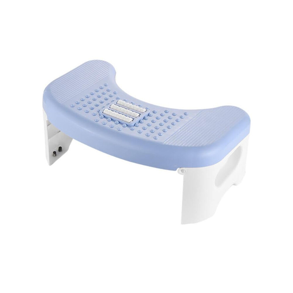 Toilet Stool with Ergonomic Squatting Support, NonSlip Surface, SpaceSaving Arc Design for Bathroom