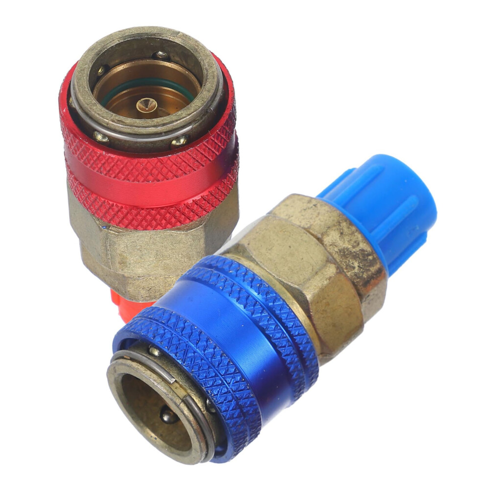 Ac Quick Coupler Set R134a Copper Car Air Conditioner Adapter Leak Connection For Automotive Systems 9070919980589