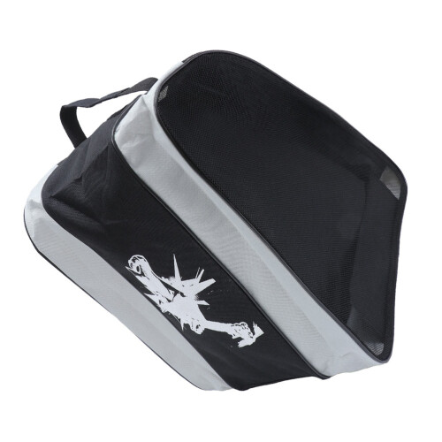 2Pcs Grey Ice Skate Storage Bag Practical Wear-Resistant Skate Pouch 2