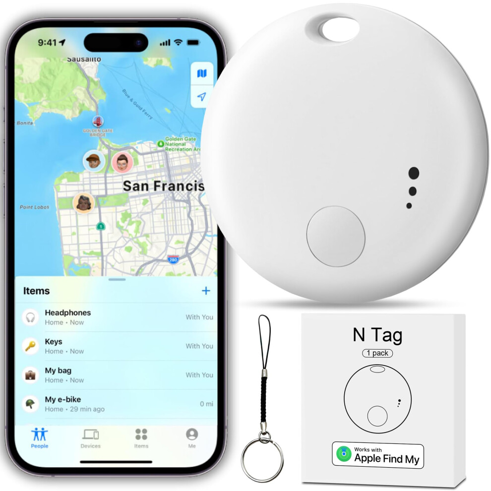 Bluetooth Tracker Key Finder With Precision Tracking, Ios Find My Compatible, Long Battery Life 9455672849654