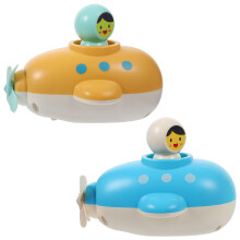 2Pcs Wind Up Cartoon Water Spray Swimming Bathtub Toy