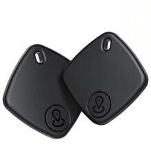 Bluetooth Tracker 2 Pack with Replaceable Battery Compatible with Apple AirTag for Keys Luggage Wallet