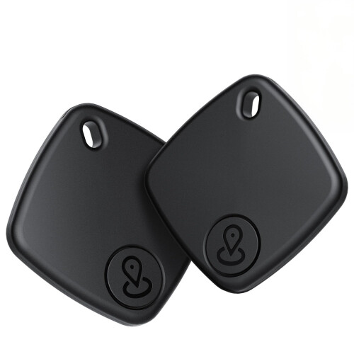 Bluetooth Tracker 2 Pack with Replaceable Battery Compatible with Apple AirTag for Keys Luggage Wallet