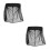 2Pcs Portable Black Polyester Glider Mesh Net for Outdoor Swing Chairs 7