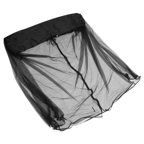 2Pcs Portable Black Polyester Glider Mesh Net for Outdoor Swing Chairs 1