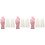 3Pcs Flexible Manicure Practice Hand Mold for Nail Art Design Assorted 4
