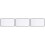 3Pcs Polyester Folding Projector Screen White Portable Indoor Outdoor 6