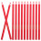 24Pcs Red Tailor Wax Crayons for Precise Fabric Marking Sewing Notions 3