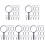 90Pcs Kids Science Explore Toy Portable Black Handheld Magnifier 3