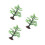 3Pcs Green Plastic Maple Tree Models Indoor Landscape Decor 6
