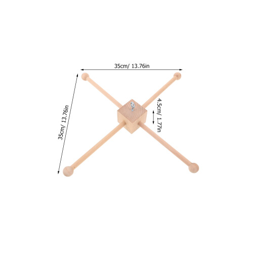 1Ensemble Support Mobile Bois Naturel Pour Décoration Chambre Bébé DIY 1